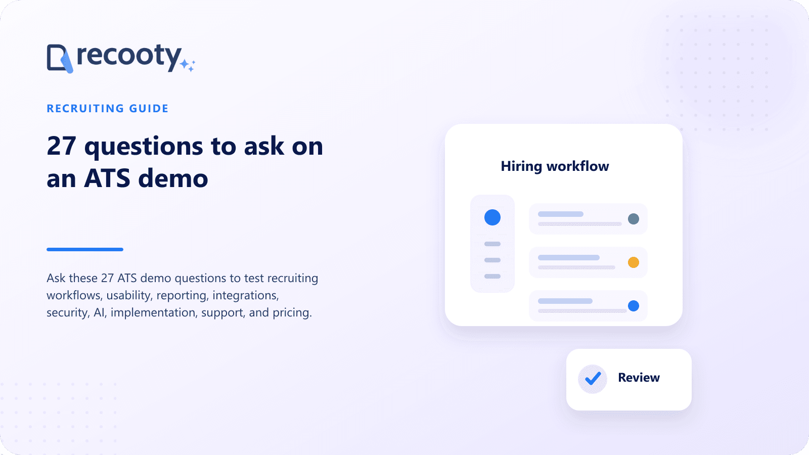 27 questions to ask on an ATS demo