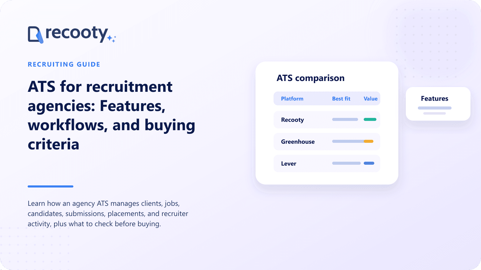 ATS for recruitment agencies: Features, workflows, and buying criteria