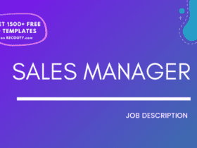 Sales manager job description, sales manager jd, sales manager job description samples, sales manager roles and responsibilities