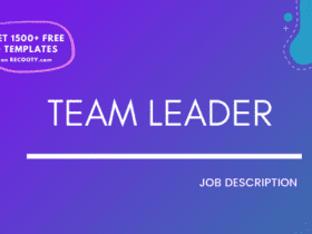 team leader job description example, team leader job description sample, free team leader job description template, free team leader jd template, team leader jd, team lead jd free