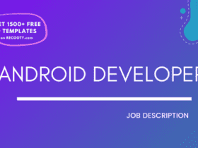 Android Developer Job Description Template, Android Developer JD, Free Job Description,Job Description Template,job posting