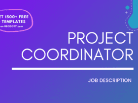 Project Coordinator Job Description Template,Project Coordinator JD, Free Job Description, Job Description Template, job posting