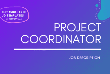 Project Coordinator Job Description Template,Project Coordinator JD, Free Job Description, Job Description Template, job posting
