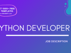 Python Developer Job Description Template, Python Developer JD, Free Job Description, Job Description Template, job posting