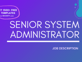 Senior System Administrator Job Description Template,Senior System Administrator JD,Free Job Description,Job Description Template,job posting