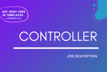 Controller Job Description Template, Controller JD, Free Job Description, Job Description Template, job posting