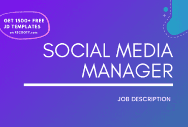 Social Media Manager Job Description Template,Social Media Manager JD,Free Job Description,Job Description Template,job posting