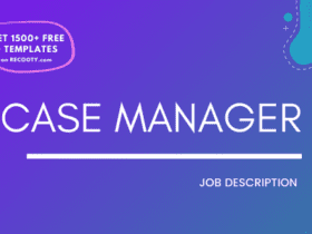 Case Manager Job Description Template,Case Manager JD,Free Job Description,Job Description Template,job posting