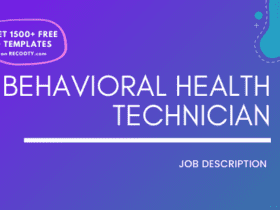 Behavioral Health Technician Job Description Template,Behavioral Health Technician JD,Free Job Description,Job Description Template,job posting