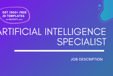 Artificial Intelligence Specialist Job Description Template,Artificial Intelligence Specialist JD,Free Job Description,Job Description Template,job posting