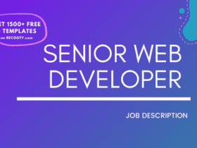 Senior Web Developer Job Description Template,Senior Web Developer JD,Free Job Description,Job Description Template,job posting