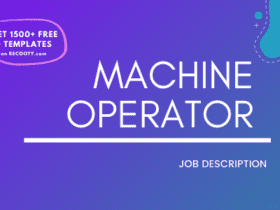 Machine Operator Job Description Template, Machine Operator JD,Free Job Description, Job Description Template, job posting