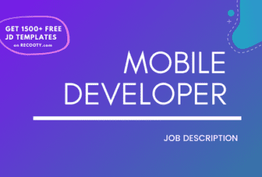 Mobile Developer Job Description Template, Mobile Developer JD, Free Job Description, Job Description Template, job posting