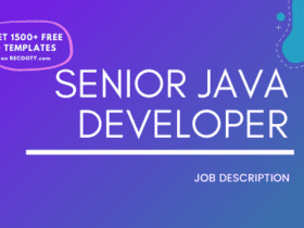 Senior Java Developer Job Description Template,Senior Java Developer JD,Free Job Description,job Description Template,job posting