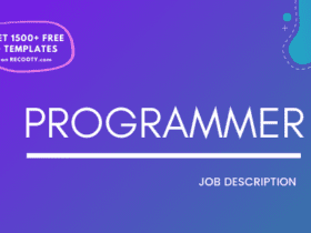 Programmer Job Description Template, Programmer JD, Free Job Description, Job Description Template, job posting