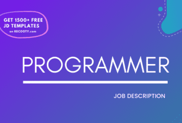 Programmer Job Description Template, Programmer JD, Free Job Description, Job Description Template, job posting