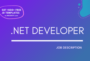 .NET Developer Job Description Template,.NET Developer JD,Free Job Description,Job Description Template,job posting