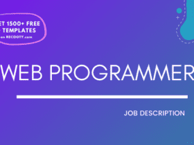 Web Programmer Job Description Template,Web Programmer JD,Free Job Description,Job Description Template,job posting