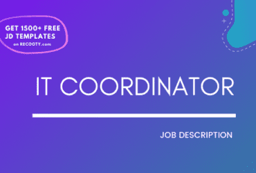 IT Coordinator Job Description Template,IT Coordinator JD,Free Job Description,Job Description Template,job posting