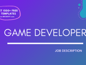 Game Developer Job Description Template,Game Developer JD,Free Job Description,Job Description Template,job posting