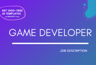Game Developer Job Description Template,Game Developer JD,Free Job Description,Job Description Template,job posting