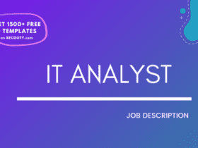 IT Analyst Job Description Template,IT Analyst JD,Free Job Description,Job Description Template,job posting