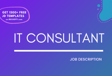 IT Consultant Job Description Template,IT Consultant JD,Free Job Description,Job Description Template,job posting