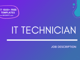 IT Technician Job Description Template,IT Technician JD,Free Job Description,Job Description Template,job posting