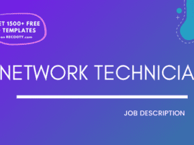 Network Technician Job Description Template,Network Technician JD,Free Job Description,Job Description Template,job posting