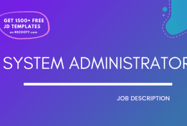 System Administrator Job Description Template,System Administrator JD,Free Job Description,Job Description Template,job posting
