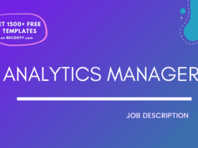 Analytics Manager Job Description Template,Analytics Manager JD,Free Job Description,Job Description Template,job posting