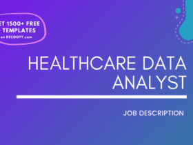 Healthcare Data Analyst Job Description Template,Healthcare Data Analyst JD,Free Job Description,Job Description Template,job posting