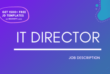 IT Director Job Description Template,IT Director JD,Free Job Description,Job Description Template,job posting