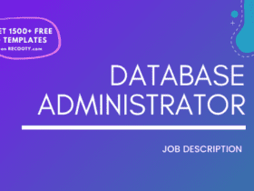 Database Administrator Job Description Template,Database Administrator JD,Free Job Description,Job Description Template,job posting