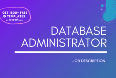 Database Administrator Job Description Template,Database Administrator JD,Free Job Description,Job Description Template,job posting