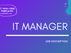 IT Manager Job Description Template,IT Manager JD,Free Job Description,Job Description Template,job posting