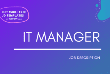 IT Manager Job Description Template,IT Manager JD,Free Job Description,Job Description Template,job posting