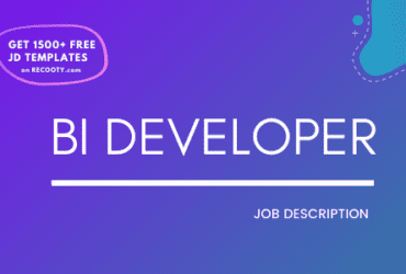 BI Developer Job Description Template,BI Developer JD,Free Job Description,Job Description Template,job posting