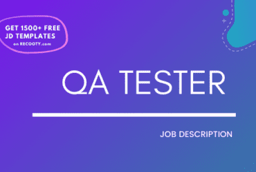 QA Tester Job Description Template,QA Tester JD,Free Job Description,Job Description Template,job posting