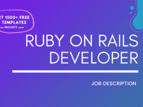 Ruby on Rails Developer Job Description Template,Ruby on Rails Developer JD,Free Job Description