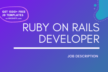 Ruby on Rails Developer Job Description Template,Ruby on Rails Developer JD,Free Job Description