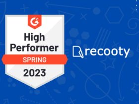 G2 High Performer Badge for Spring 2023, G2 rewards Recooty with the High Performer Badge for Spring 2023