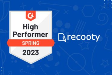 G2 High Performer Badge for Spring 2023, G2 rewards Recooty with the High Performer Badge for Spring 2023