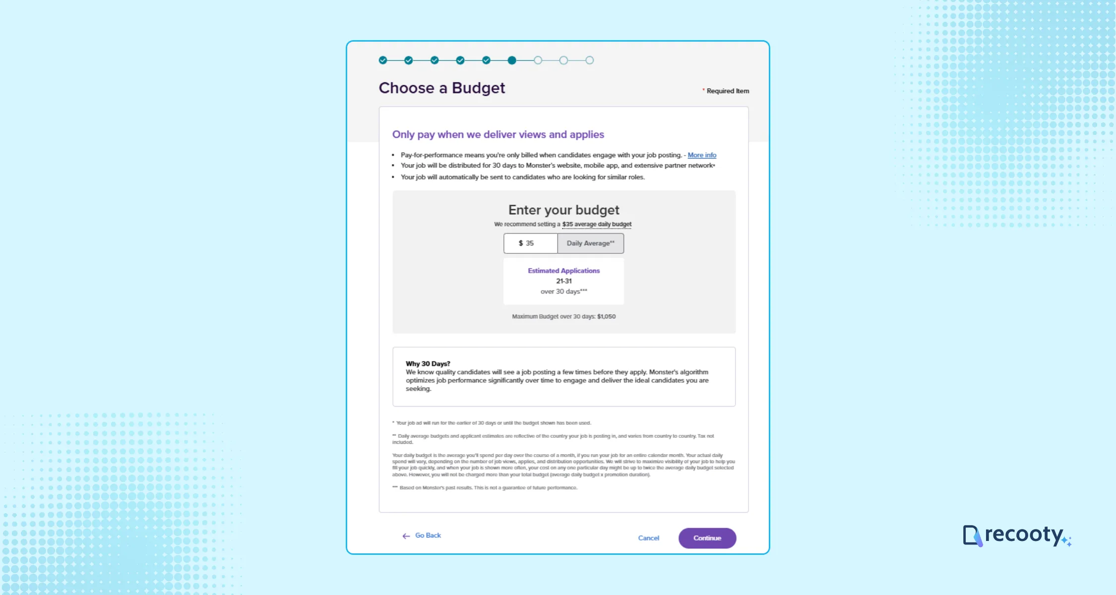 Choose A Daily Job Posting Budget On Monster 1.Png - How To Post A Job On Monster | Monster For Employers 2026 Choose A Daily Job Posting Budget On Monster 1