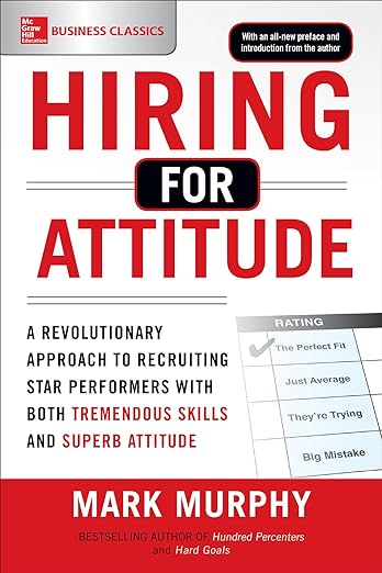 Hiring For Attitude- A Revolutionary Approach To Recruiting And Selecting People With Both Tremendous Skills and Superb Attitude