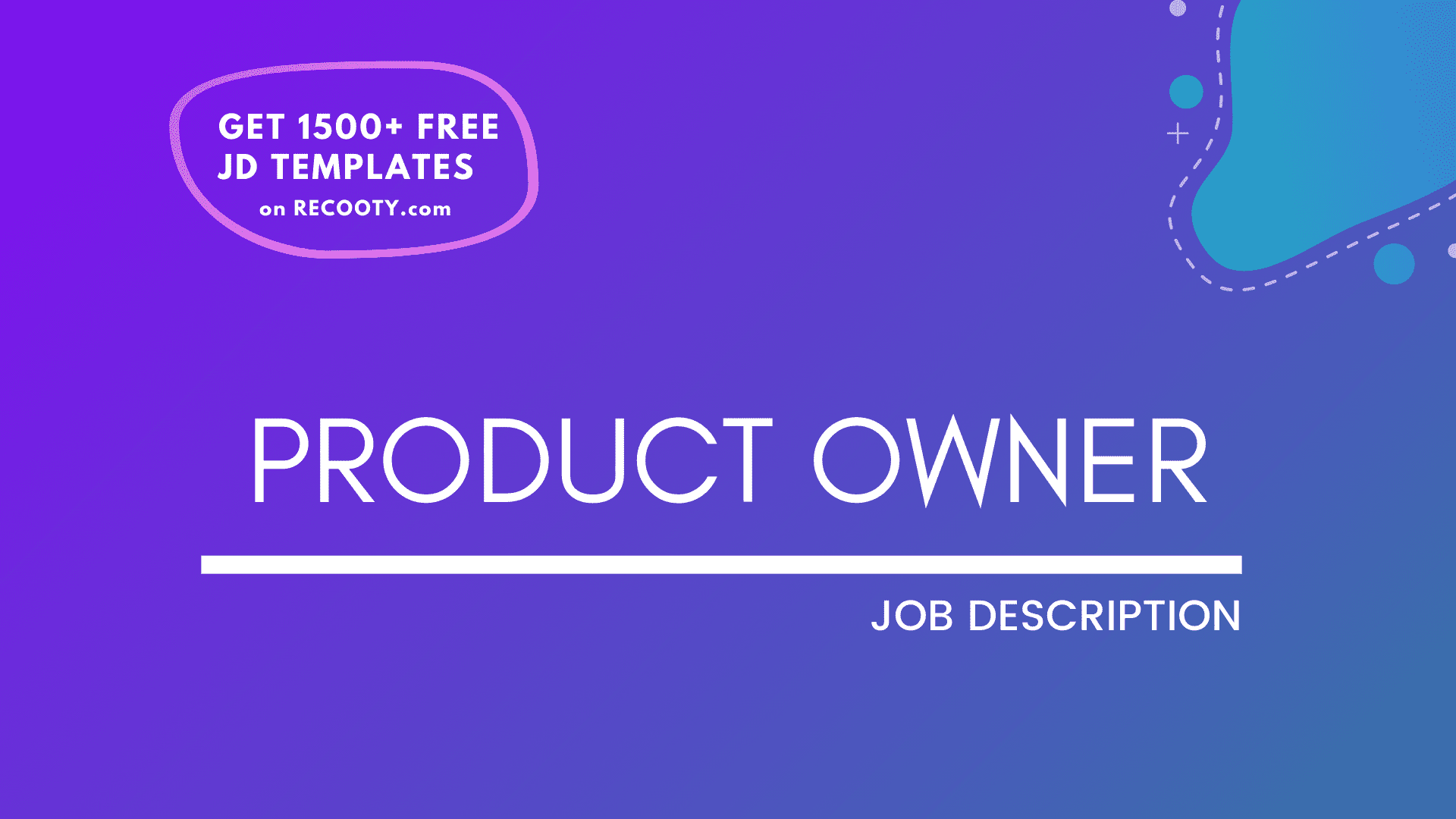 Product Owner Job Description Template Recooty Blog