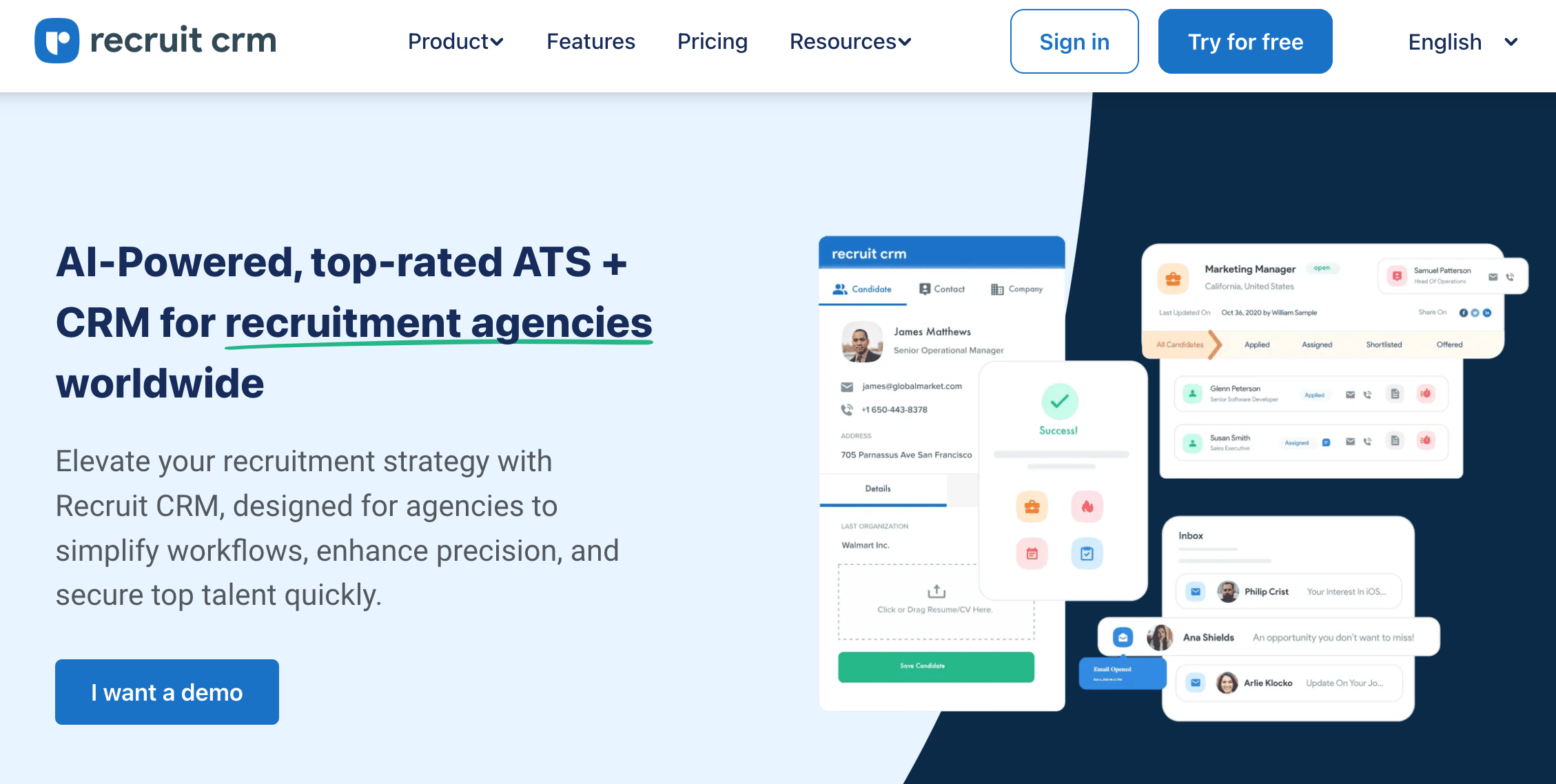 Best Applicant Tracking Systems(ATS) 2024 &amp; their features