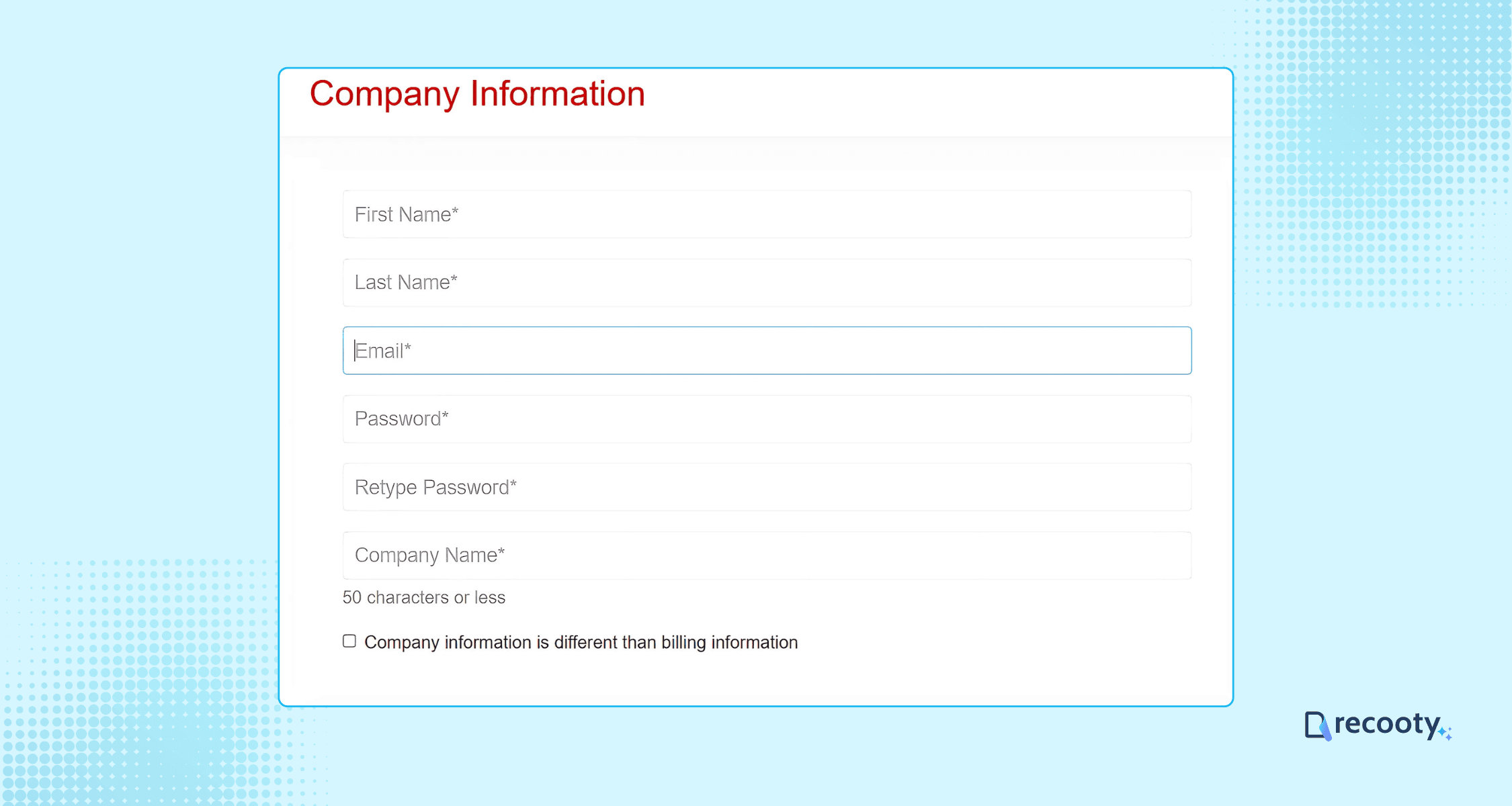 Enter Company Information 1 - How To Post A Job On Dice | Dice For Employers 2025 Enter Company Information 1