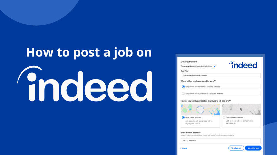 how to post a job on indeed, indeed job posting, how to list a job on Indeed