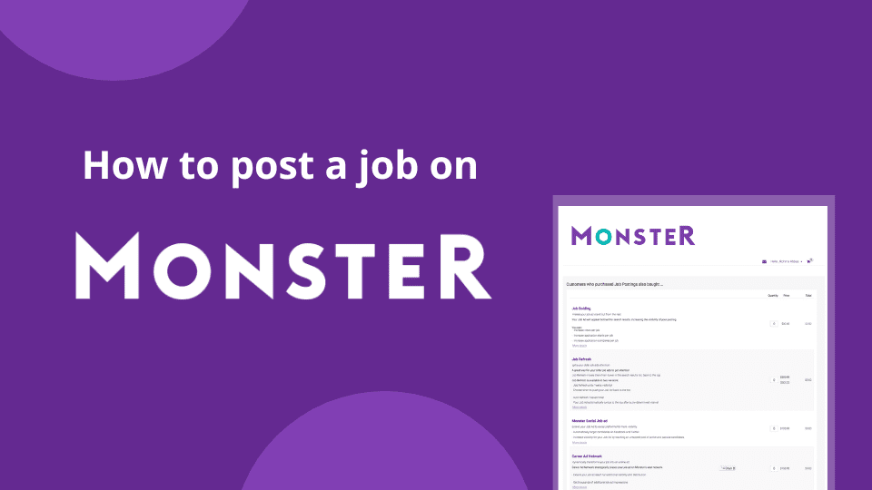 How to post a job on Monster, Monster job posting, Monster for Employers